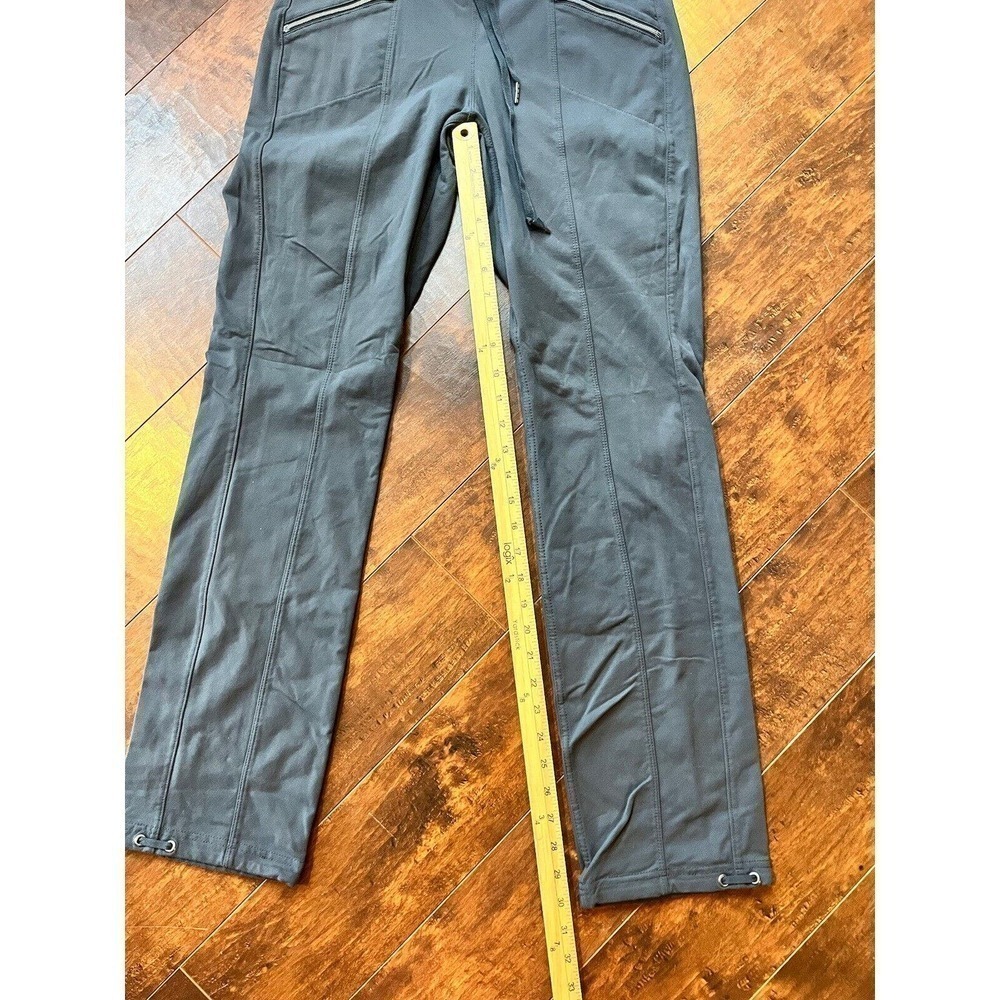 Athleta Active Casaul Slouchy Stretch Straight Leg Zipper Wasit Tie Pants Size S - Picture 6 of 8